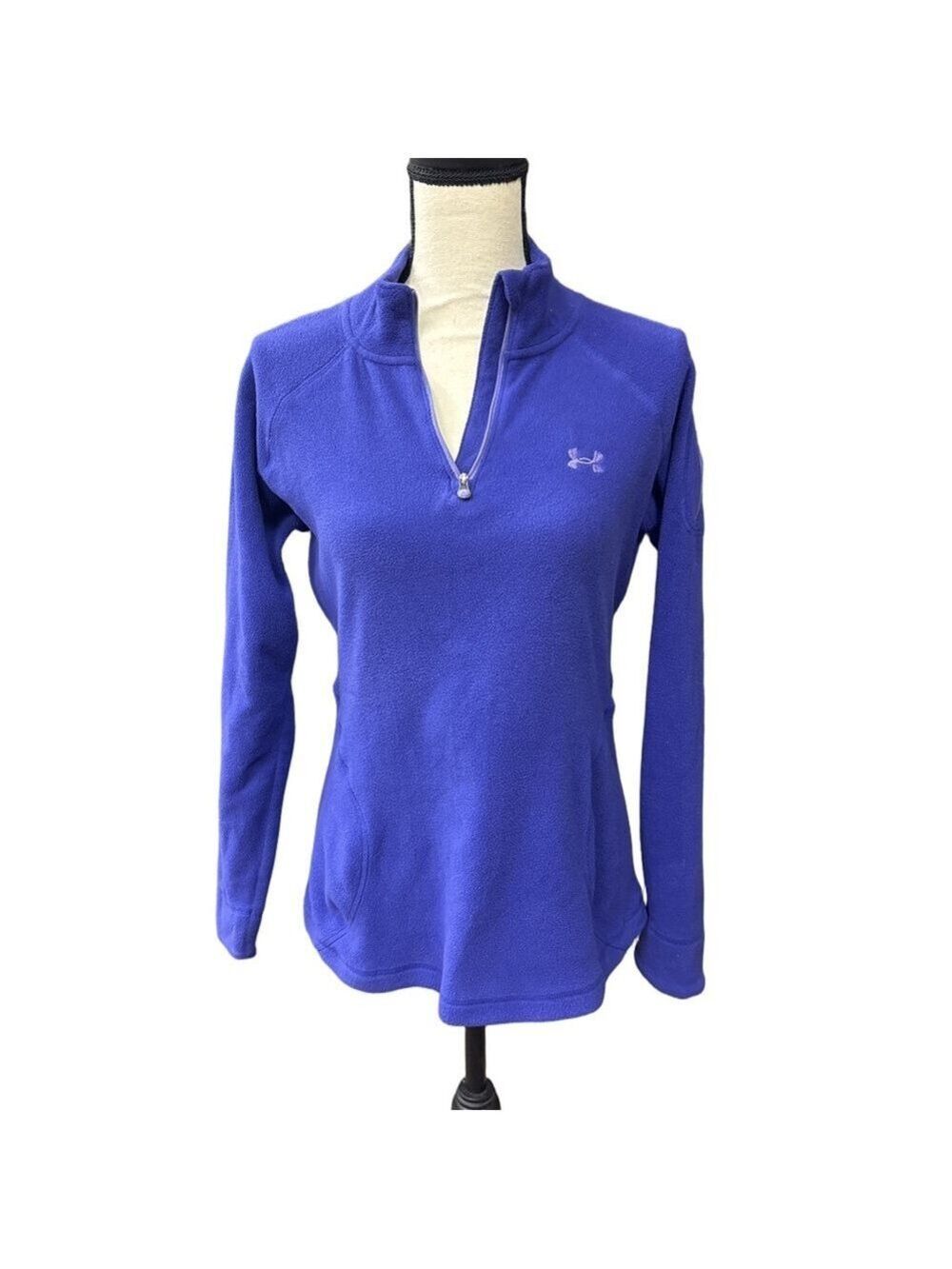 Under Armour Women's Purple Quarter Zip Fleece Sweatshirt